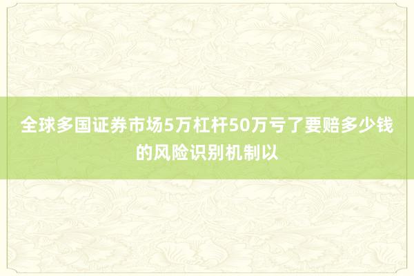 全球多国证券市场5万杠杆50万亏了要赔多少钱的风险识别机制以